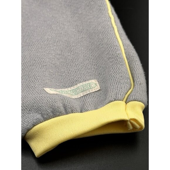 Vtg Cabbage Patch Kids Gray Kitty 1983 Coleco Yellow Trimmed Track Suit Pants - Picture 3 of 8